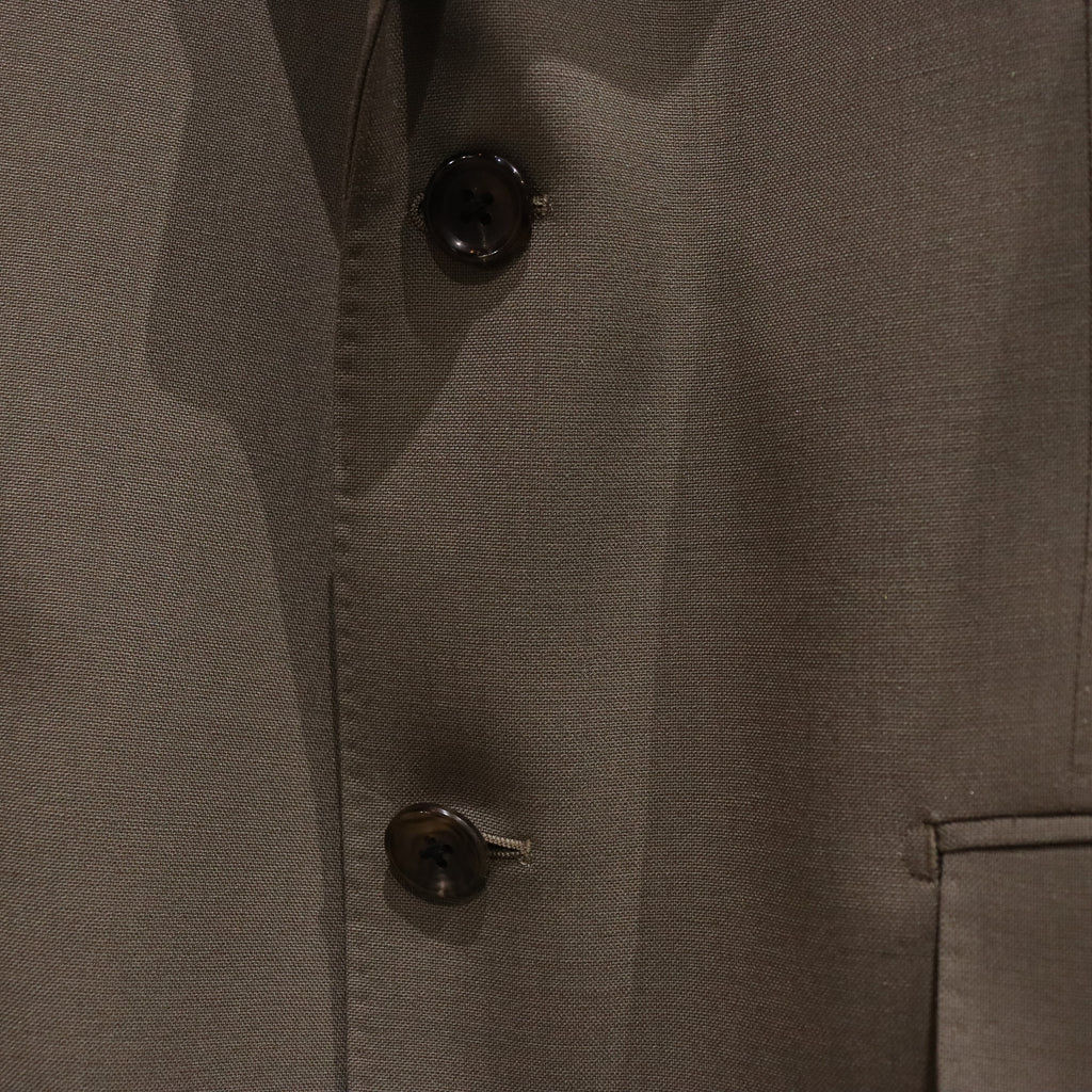 SINGLE BREASTED JACKET -TYPE 2- #GRAY [23FW-WMO-SU02]