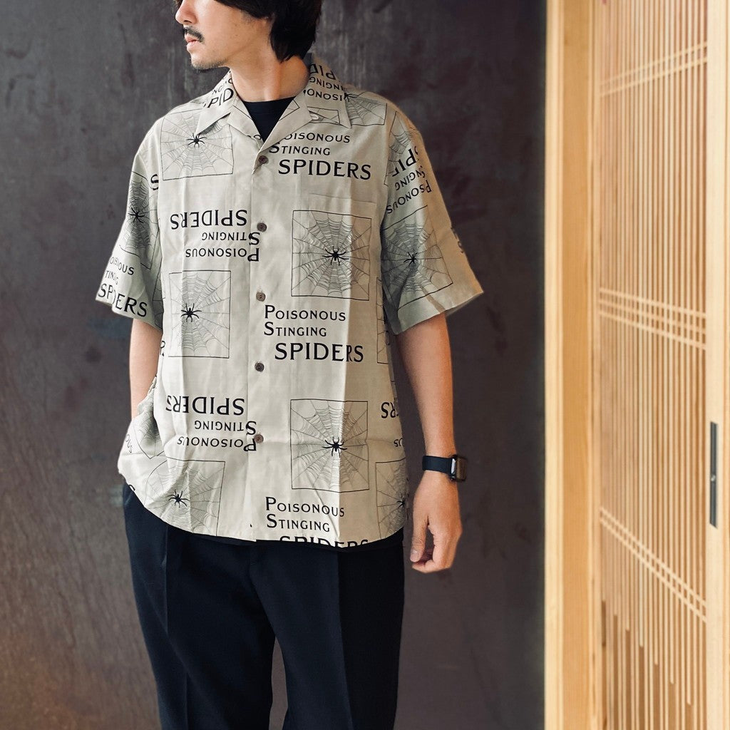THE PHOENICIAN SCHEME | S/S HAWAIIAN SHIRT ( TYPE-3 ) #GRAY [TPS-WM-HI03]