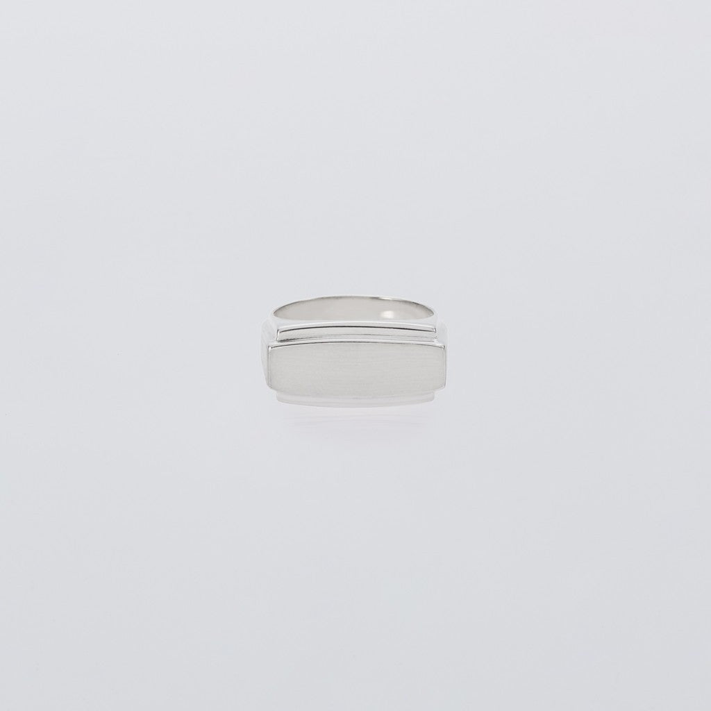 Center Weight Ring with Hair Line #SILVER [XOR124]