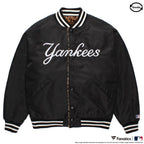 MLB | NY | REVERSIBLE VARSITY JACKET ( TYPE-1 ) #BLACK-BEIGE [MLB-WM-BL01]