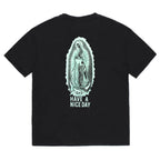 WASHED HEAVY WEIGHT CREW NECK T-SHIRT ( TYPE-2 ) #BLACK/GREEN [26FWE-WMT-WT02]