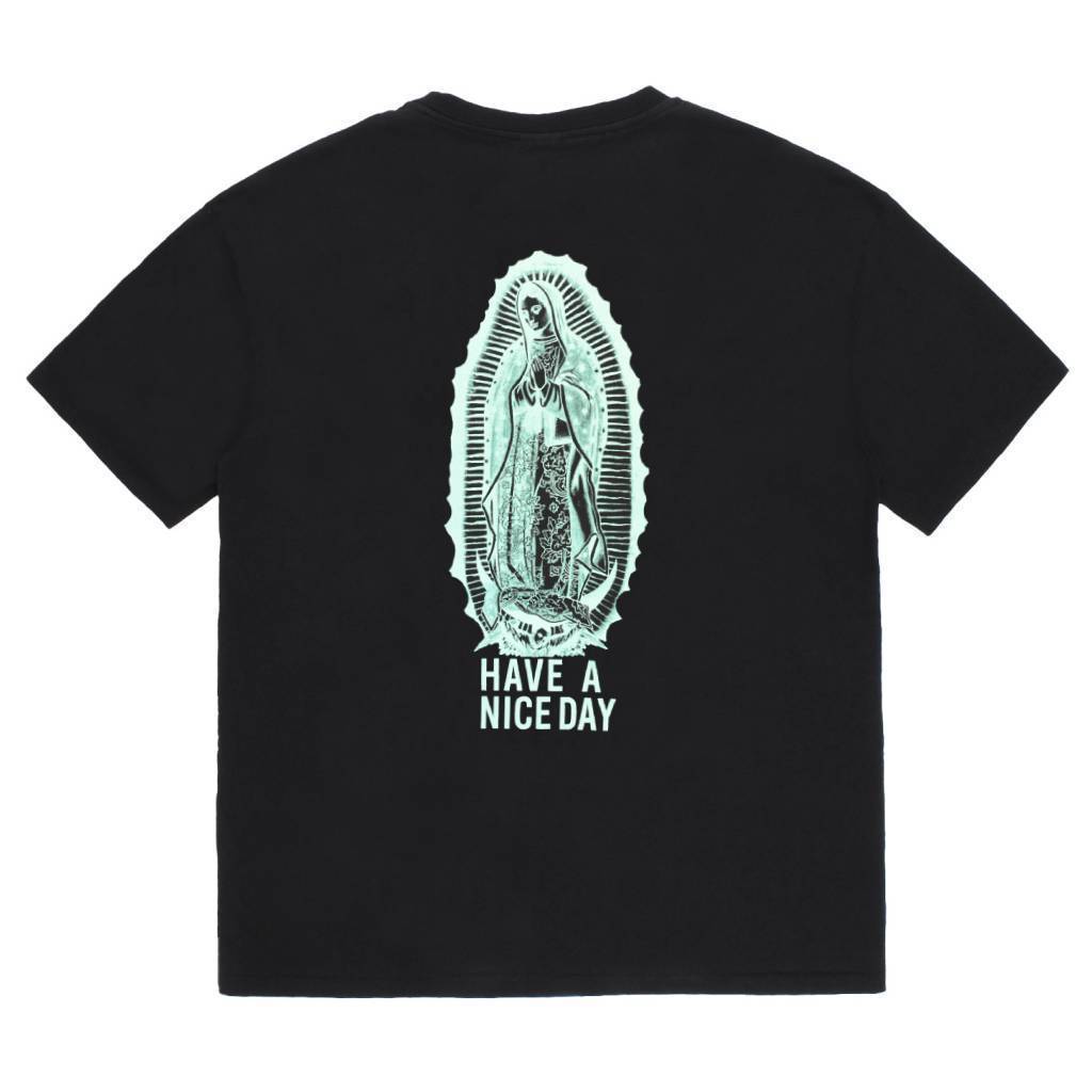 WASHED HEAVY WEIGHT CREW NECK T-SHIRT ( TYPE-2 ) #BLACK/GREEN [26FWE-WMT-WT02]