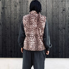 WILD THINGS | LEOPARD FUR HAPPY VEST ( TYPE-2 ) #L-PINK [26FW-WMO-WT06]