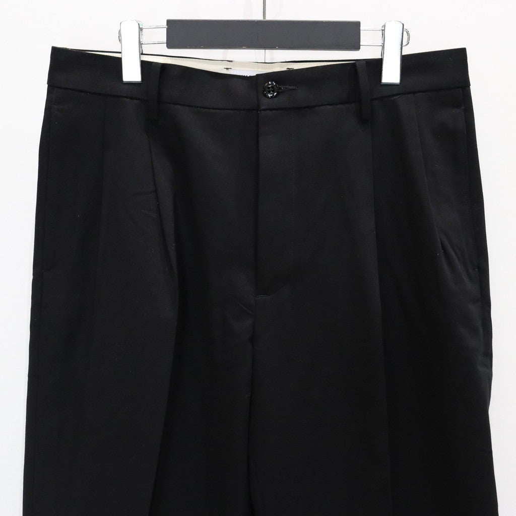 DOUBLE PLEATED CHINO TROUSERS #BLACK [25SS-WMP-PT13]