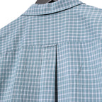 Dobby Plaid Open Collar S/S Shirt #Slate x Grey [SD26S-SH05]