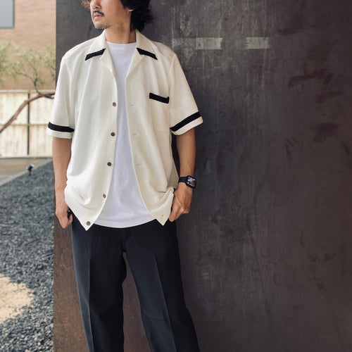KNIT SHIRT ( TYPE-2 ) #WHITE [26SS-WMK-KN02]
