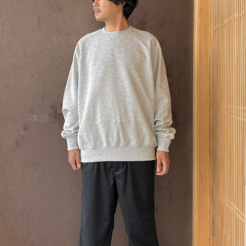 TECH SWEAT CREW FREEDOM SLEEVE #HEATHER GRAY [BE-51026W]