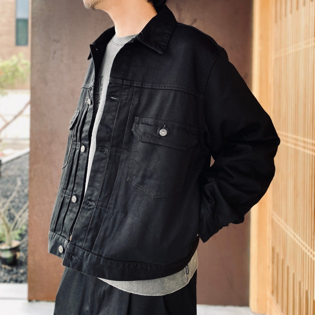 TRUCKER JACKET #BLACK [26FWE-WMO-BL05]