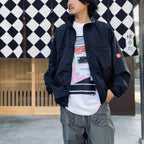 UL RIP STOP ZIP JACKET #BLACK [CES29JK23]