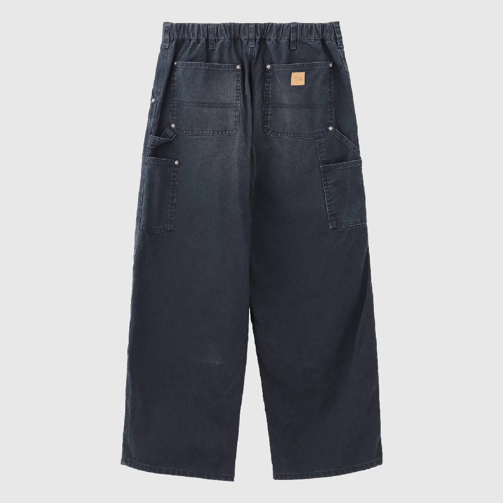 Vintage Washed Double Knee Pants #Black [SD26S-PT04]