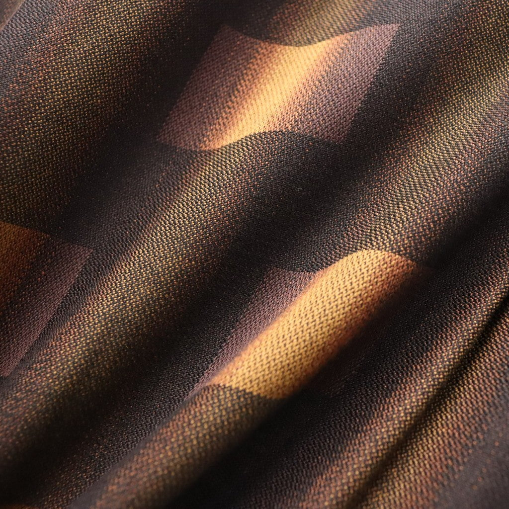 OMBRE CHECK OPEN COLLAR SHIRT L/S ( TYPE-1 ) #BROWN [26FW-WMS-OC01]