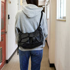 MULTI POCKETS SHOUDER BAG SMALL #BLACK 2 [BCL-85]