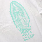 WASHED HEAVY WEIGHT CREW NECK T-SHIRT ( TYPE-2 ) #WHITE/GREEN [26FWE-WMT-WT02]