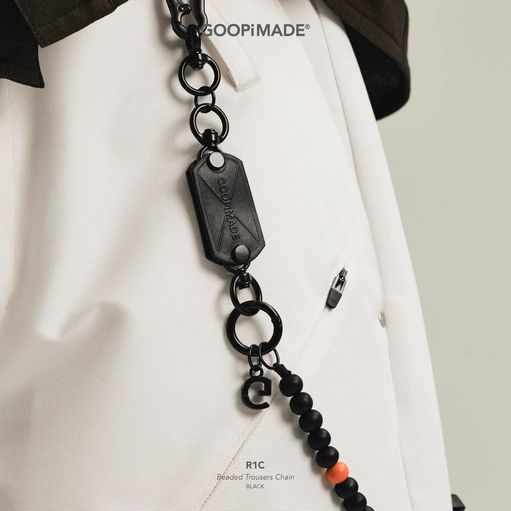 R1C Beaded Trousers Chain #Black [GOOPI-26AW-SEP-04]