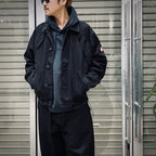 CUTTING BUTTON UP JACKET #BLACK [CES26JK16]