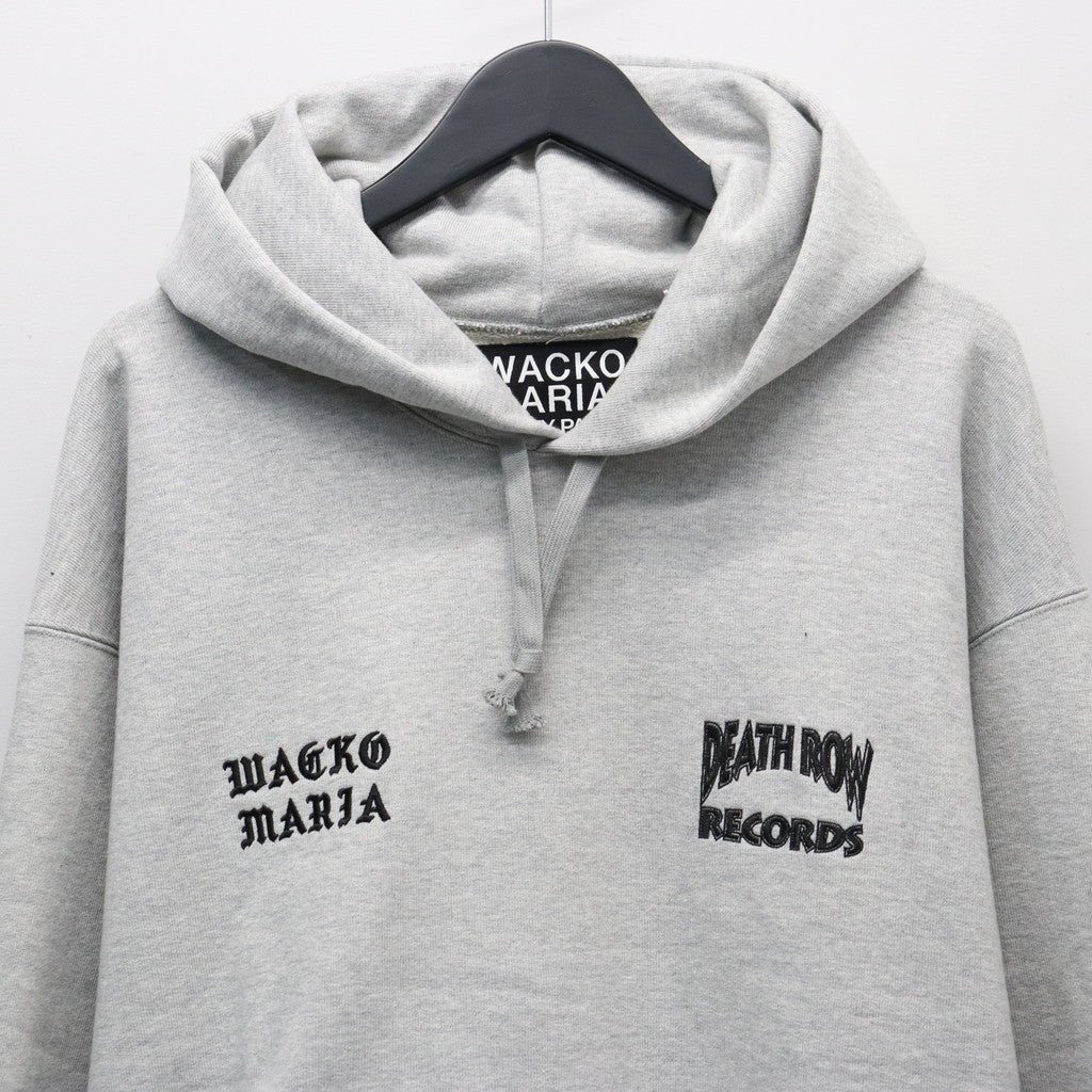 DEATH ROW RECORDS | HEAVY WEIGHT PULLOVER HOODED SWEAT SHIRT #GRAY [DEATHROW-WM-SS05]