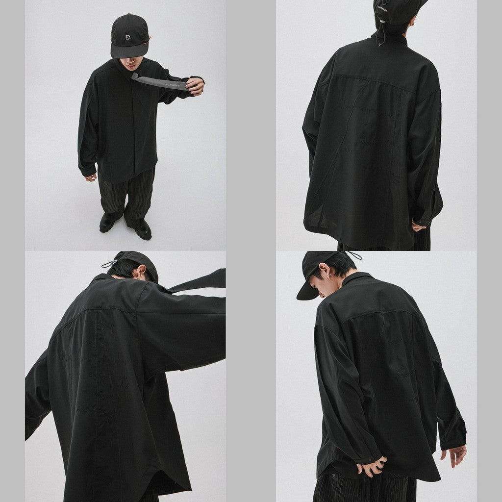 「MA-Z3」 Mode Architekt Embroidered Shirt #MIDNIGHT [GOOPI-24AW-OCT-01]