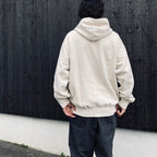 WASHED MIDDLE WEIGHT PULLOVER HOODED SWEAT SHIRT #IVORY [26SSE-WMC-SS02]
