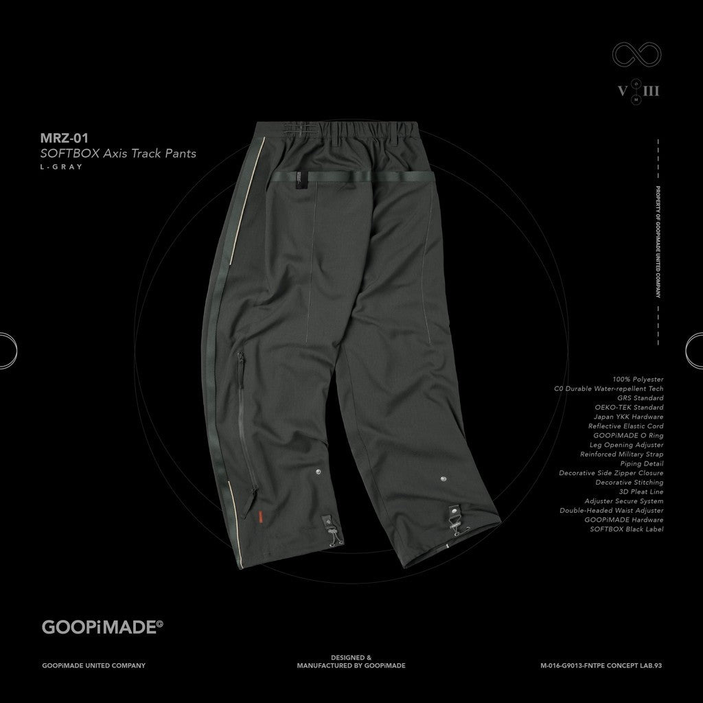 「MRZ-01」 SOFTBOX Axis Track Pants #L-GRAY [GOOPI-24AW-NOV-04]