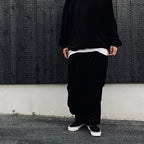 VELOUR BALLOON PANTS #Black [FW26-B01]