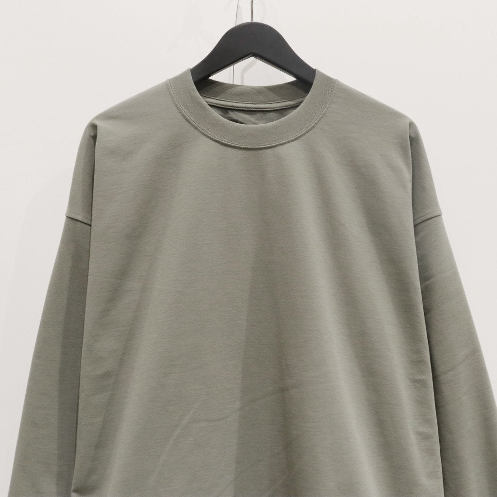 TECH DRAWSTRING L/S TEE #WOLF GRAY [BE-40025]