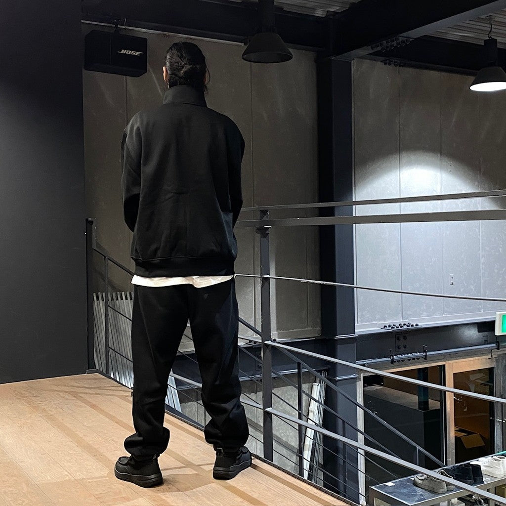 科技運動風拉鍊開襟衫 #黑色 [BE-54024W]