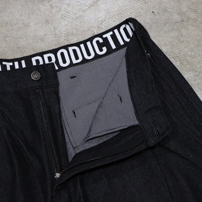 DENIM BALLOON PANTS #BLACK [FW24-B03]