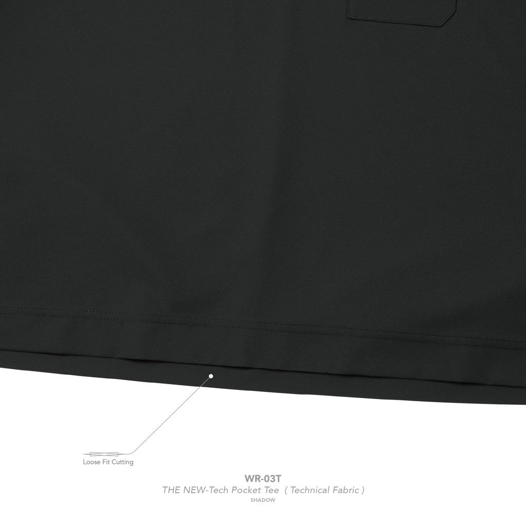 "WR-03T" 全新科技口袋T卹（科技布料）#SHADOW [GOOPI-25SS-MAY-01]