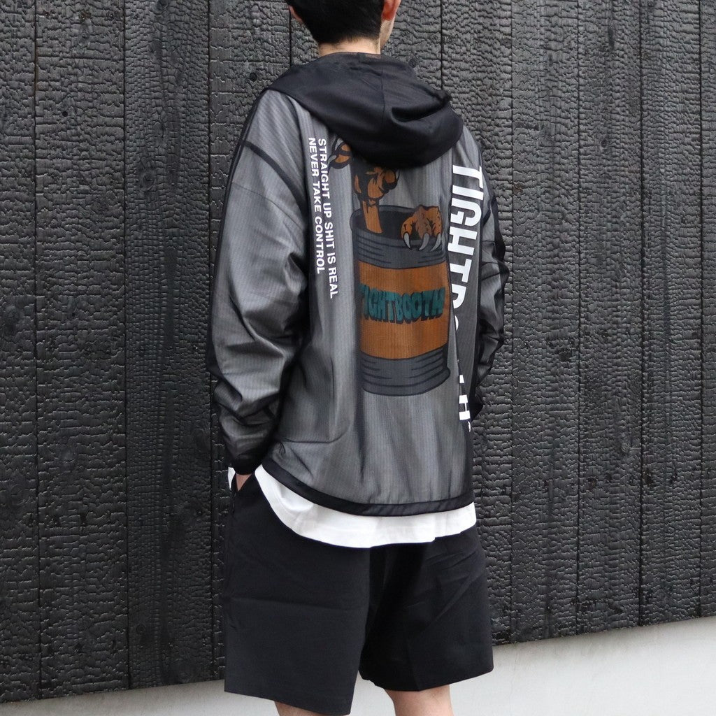 LABEL LOGO SHEER PARKA #Black [SS26-JK06]