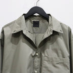 TECH BUTTON DOWN SHIRT L/S #WOLF GRAY [BE-80025]