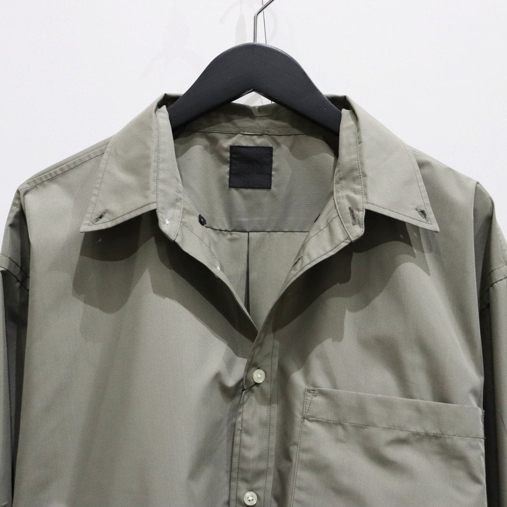 TECH BUTTON DOWN SHIRT L/S #WOLF GRAY [BE-80025]