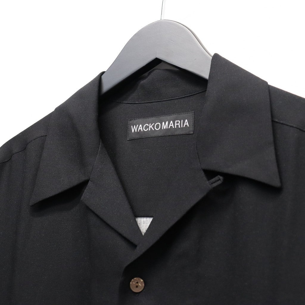 TIM LEHI | HAWAIIAN SHIRT S/S ( TYPE-1 ) #BLACK [26SSE-WMS-HI01
