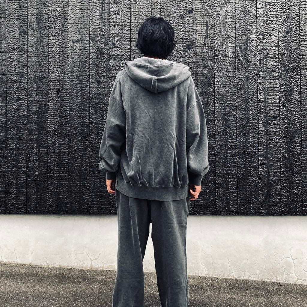 WASHED MIDDLE WEIGHT FULL ZIP HOODED SWEAT SHIRT #GRAY [26FWE-WMC-SS01]