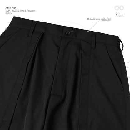 「RMX-P01」 SOFTBOX Tailored Trousers #SHADOW [GOOPI-24AW-DEC-01]