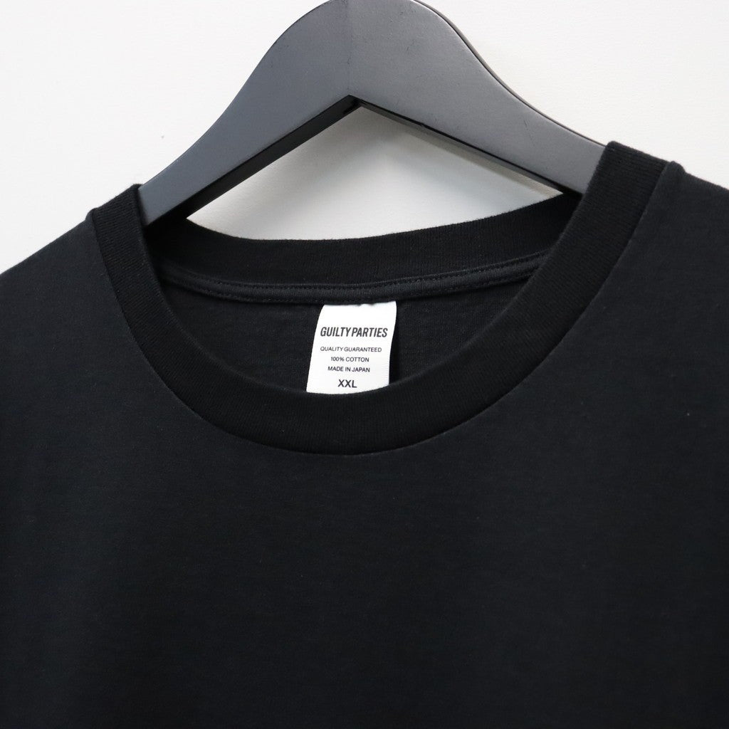 WASHED HEAVY WEIGHT CREW NECK T-SHIRT ( TYPE-1 ) #BLACK/WHITE [26FWE-WMT-WT01]