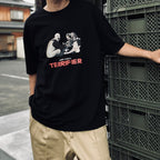 TERRIFIER | WASHED HEAVY WEIGHT CREW NECK T-SHIRT ( TYPE-3 ) #BLACK [TERRIFIER-WM-WT03]