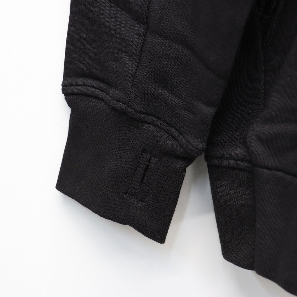 DIAGONAL RAISED FLEECE GOGGLE SWEATSHIRT #BLACK 999 [RCCMSS715A-005086W]