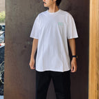 WASHED HEAVY WEIGHT CREW NECK T-SHIRT ( TYPE-2 ) #WHITE/GREEN [26FWE-WMT-WT02]
