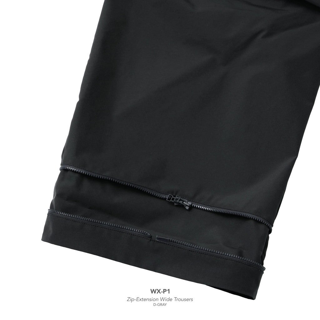WX-P1 Zip-Extentsion Wide Trousers #D-Gray [GOOPI-26SS-MAY-01]