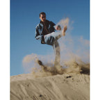 Leather Collar Denim Jacket #Indigo [SD26F-JK01]