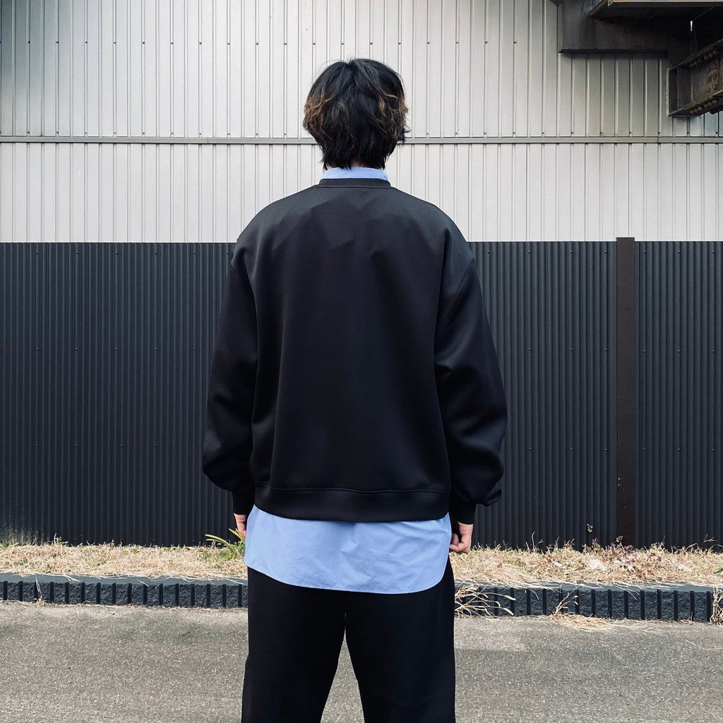 TECH SCUBA KNIT CREW #BLACK [BE-40026]