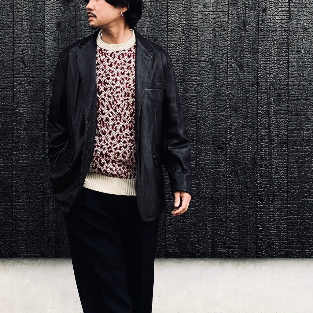 LEATHER JACKET ( TYPE-2 ) #BLACK [26FW-WMO-JK02]