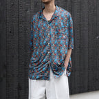JULIEN OPEN S/S SHIRT #Turquoise [26SS-S02]