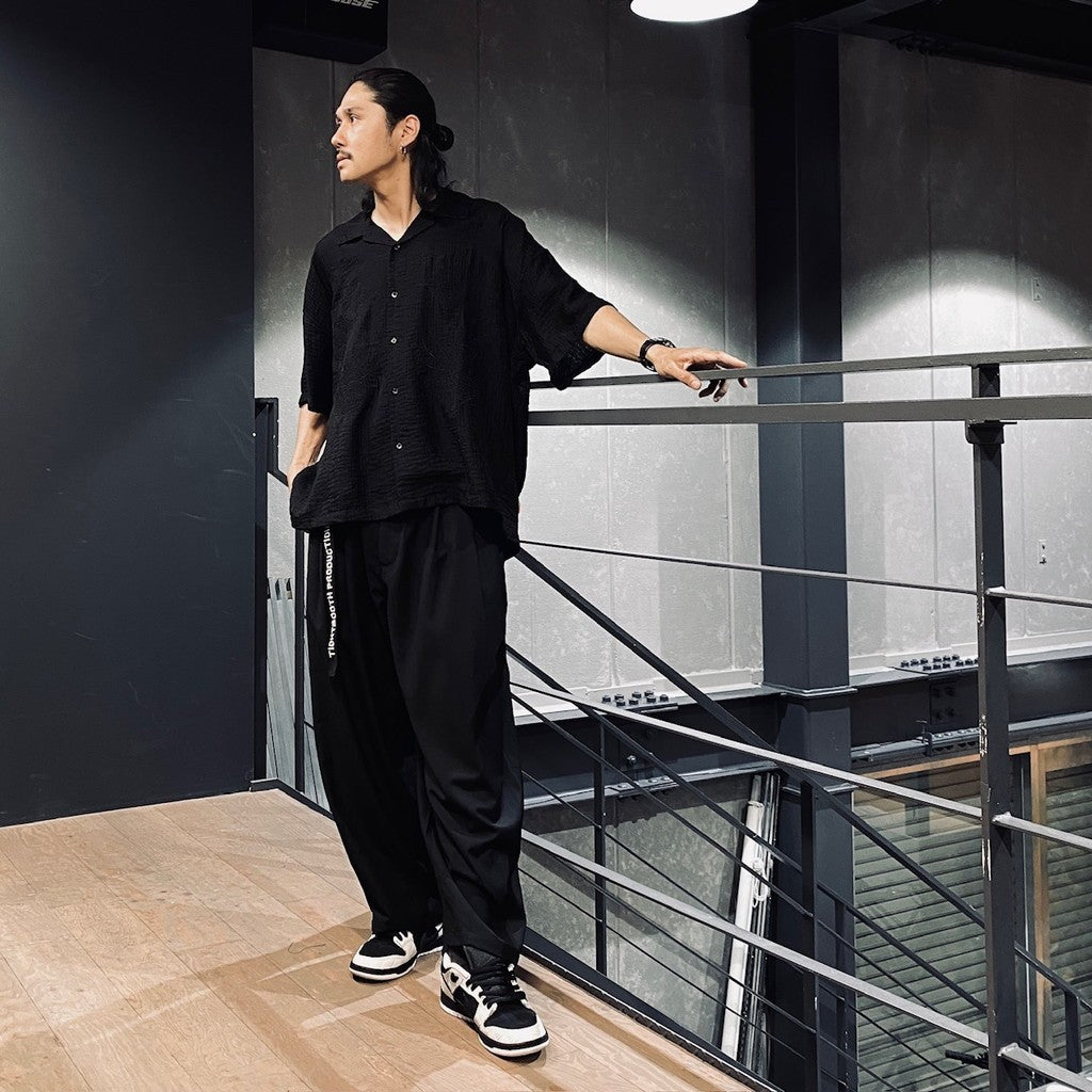 寬鬆休閒褲 #黑色 [SS24-B10]