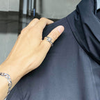 半圓環 - 寬款 - #銀色 [XOR090]