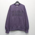 WASHED MIDDLE WEIGHT CREW NECK SWEAT SHIRT #PURPLE [26SS-WMC-SS06]