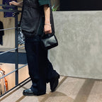 RE-NYLON WIDE CARGO TROUSERS #NAVY [FSU03241U0004]