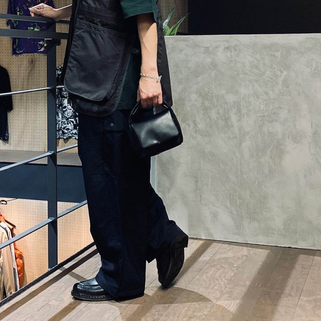 RE-NYLON WIDE CARGO TROUSERS #NAVY [FSU03241U0004]