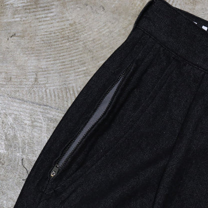 DENIM BALLOON PANTS #BLACK [FW24-B03]