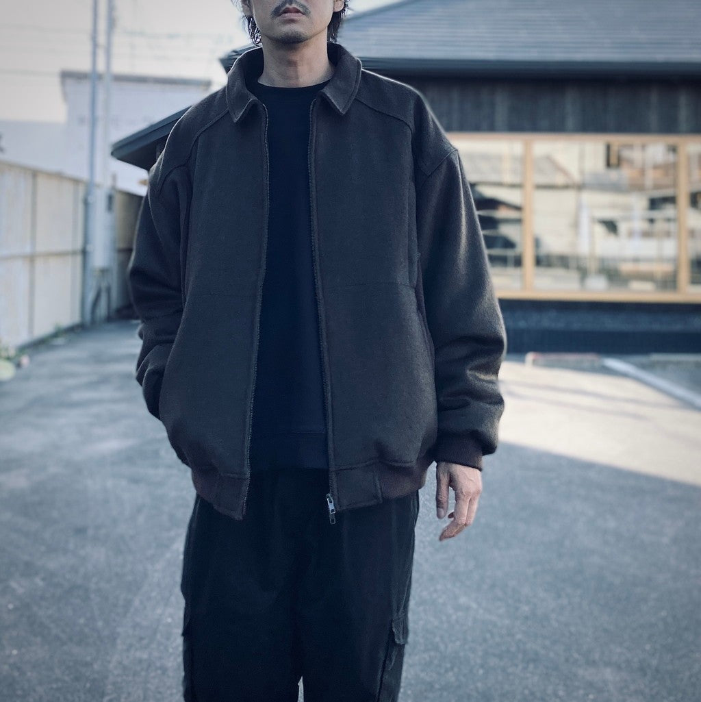 INSULATED WOOL BLOUSON JACKET #MOCHA [HOD25AWIWBJK]